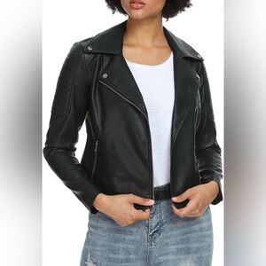 Black Faux Leather Jacket